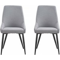 2er-Set Stoffstühle Lyne - Grau von HABITAT ET JARDIN