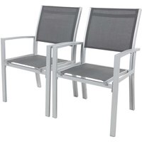Habitat Et Jardin - Alu/Textilene-Gartensessel Tropic - Phoenix - Dunkelgrau - 2er-Set Habitat Et Jardin - Alu/Textilene-Gartensessel Tropic - Phoenix - Dunkelgrau - 2er-Set von HABITAT ET JARDIN