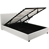 Doppelbett Carla mit Stauraum - 160 x 200 cm - Weiß von HABITAT ET JARDIN