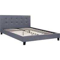 Habitat Et Jardin - Doppelbett 'Julia' - 160 x 200 - Hellgrau von HABITAT ET JARDIN