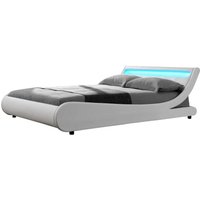 Habitat Et Jardin - Doppelbett mit led 'Natacha' - 140 x 190 cm - Weiß von HABITAT ET JARDIN