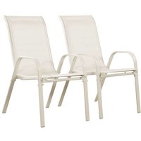 Habitat Et Jardin - Gartensessel Textilen Cordoba - Phoenix - 2er-Set - roh von HABITAT ET JARDIN