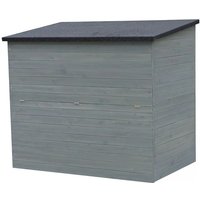 Gartentruhe aus Holz Caja - 137 x 91 x 121 cm - Anthrazit von HABITAT ET JARDIN