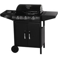 Habitat Et Jardin - Gasgrill Festa 4 - 4 Brenner, davon 1 Seitenbrenner - 10,5 kW - Schwarz von HABITAT ET JARDIN