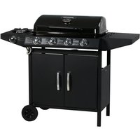 Habitat Et Jardin - Gasgrill Festa 5 - 5 Brenner, davon 1 Seitenbrenner - 12,9 kW - Schwarz von HABITAT ET JARDIN