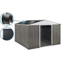 Habitat Et Jardin - Gerätehaus aus Metall 'Dallas' - 15,16 m² mit Solarpaneelen - Taupe Habitat Et Jardin - Gerätehaus aus Metall 'Dallas' - 15,16 m² mit Solarpaneelen - Taupe von HABITAT ET JARDIN