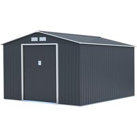 Gerätehaus aus Metall "Vegas" - 8,83 m² - Grau von HABITAT ET JARDIN