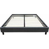 Habitat Et Jardin - Lattenrost Andy - 140 x 190 cm - Anthrazitgrau von HABITAT ET JARDIN