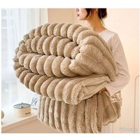 Plaid - 1,00 x 1,50 m - Taupe Plaid - 1,00 x 1,50 m - Taupe von HABITAT ET JARDIN