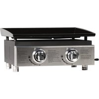 Plancha-Gasgrill Presto 2 - 2 Brenner - 5 kW - Grau von HABITAT ET JARDIN