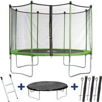 Habitat Et Jardin - Trampolin 'Yoopi' - ø 3.65 m - mit Netz + Leiter + Abdeckung + Verankerungskit Habitat Et Jardin - Trampolin 'Yoopi' - ø 3.65 m - mit Netz + Leiter + Abdeckung + Verankerungskit von HABITAT ET JARDIN
