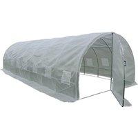 Habitat Et Jardin - Tunnelgewächshaus für den Garten mit 1 Tür Schwingtür Mimosa - 180 g/m² - 24 m² - 8 x 3 x 2 m von HABITAT ET JARDIN