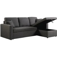 Habitat Et Jardin - Ecksofa reversibel mit Schlaffunktion und Stauraum 'Alain' - 3-Sitzer - Grau von HABITAT ET JARDIN