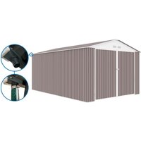 Habitat Et Jardin - Metallgarage 'Nevada' - 15,36 m² mit Dachrinne von HABITAT ET JARDIN