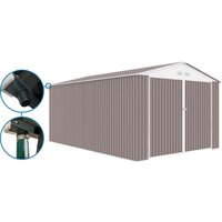 Metallgarage "Nevada" - 18,56 m² mit Dachrinne von HABITAT ET JARDIN