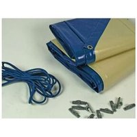 Winterplane Poolabdeckung für Pool Miami - 280 gr/m² - Blau von HABITAT ET JARDIN