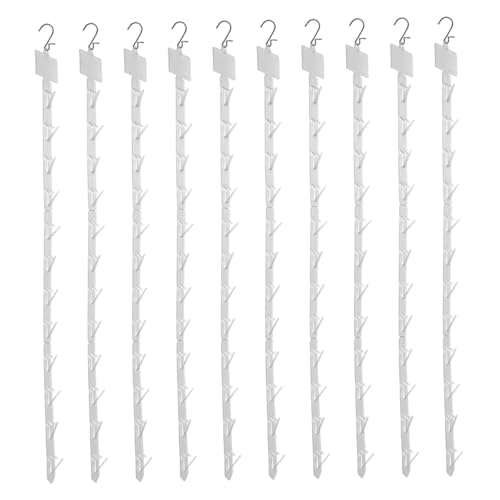 HABITZ 10er-Pack Stations Aufhängestreifen Mit Haken Durchsichtiger PP Warendisplay Merchandising Streifen 12 Stations Hänge Snack Racks Mit Kopfteil Hängender Clip For Chips,Snacks,Süßigkeiten HABITZ 10er-Pack Stations Aufhängestreifen Mit Haken Durchsichtiger PP Warendisplay Merchandising Streifen 12 Stations Hänge Snack Racks Mit Kopfteil Hängender Clip For Chips,Snacks,Süßigkeiten von HABITZ