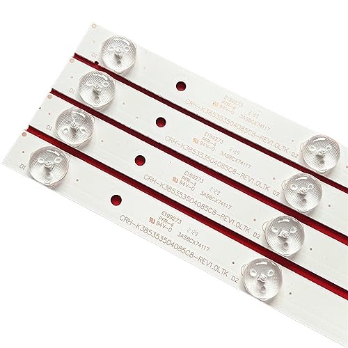 HABITZ LED-Hintergrundbeleuchtungsstreifen, kompatibel for 39G5 39S570 40M39 39H200 39AL2600 40M39 CRH-K385353504085C8-REV1.0LTK LVF390BEDH E9 (Color : 4 Pieces 1TV) von HABITZ