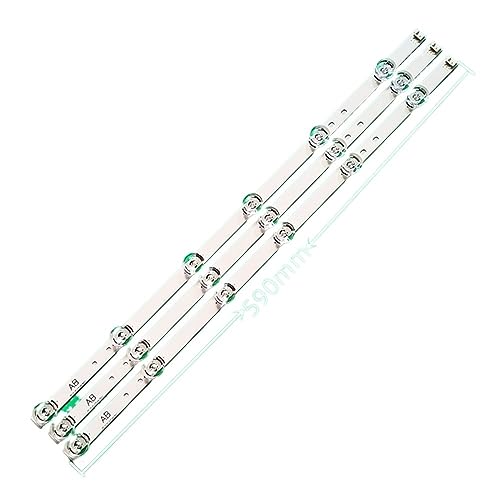 HABITZ LED-Streifen kompatibel for LG 32LB552U 32LF632V 32LF650V 32LF630V 32LF6309 UOT LGIT AB DRT 3.0 32 6916L-1974A 1975A 2223A 2224A 2406A 2407A (Color : 3PCS) von HABITZ