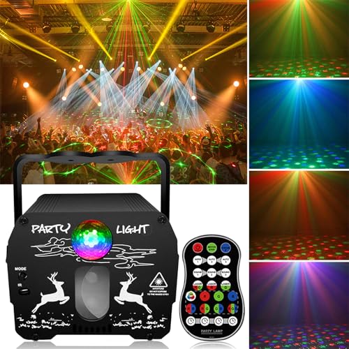 LED Discolicht Partylicht, Discokugel Deko, DJ Disco Licht Party Lichter, LED Musikgesteuert Mit 60-Beleuchtungsmodi für Weihnachtsdeko Kinder Geburtstag Party Buehnenlicht Karneval 2 LED Discolicht Partylicht, Discokugel Deko, DJ Disco Licht Party Lichter, LED Musikgesteuert Mit 60-Beleuchtungsmodi für Weihnachtsdeko Kinder Geburtstag Party Buehnenlicht Karneval 2 von HABOWN