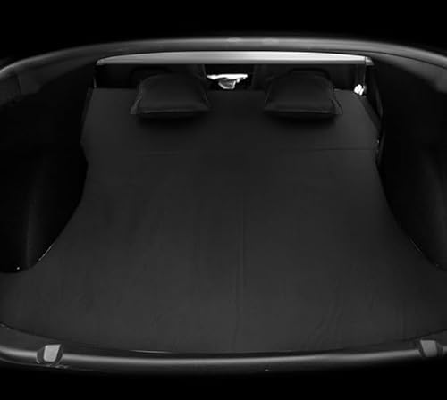 HABURN Auto Reisen Bett für Tesla Model 3 Model Y, tragbar Aufblasbar Luft Matratze, Reisen Camping Auto Luft Bett, Heim Luft Couch Draussen Matte,Black-Model3 von HABURN
