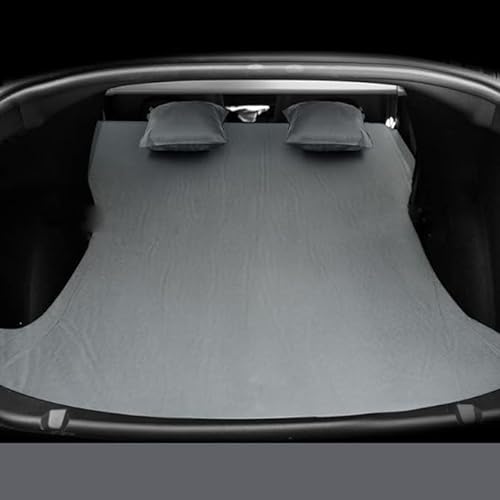 HABURN Auto Reisen Bett für Tesla Model 3 Model Y, tragbar Aufblasbar Luft Matratze, Reisen Camping Auto Luft Bett, Heim Luft Couch Draussen Matte,Grey-Model3 von HABURN