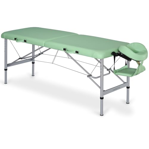 HABYS Aero Massageliege – Ultraleicht & Mobil | Aluminiumgestell, Fast Lock, 2D-Kopfstütze, Vinyl Flex Bezug von HABYS