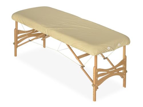 HABYS Ölbeständige Abdeckung C460 76x200 cm | Massagetisch-Schutz | Mit Gummizug & 3 Kordelzügen | Beige von HABYS
