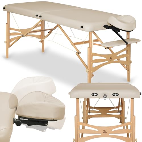 HABYS Panda Massageliege Holz 2 Zonen | 70 cm Breite | Klappbar & höhenverstellbar | Inkl. Kopfstütze, Armablage HABYS Panda Massageliege Holz 2 Zonen | 70 cm Breite | Klappbar & höhenverstellbar | Inkl. Kopfstütze, Armablage von HABYS