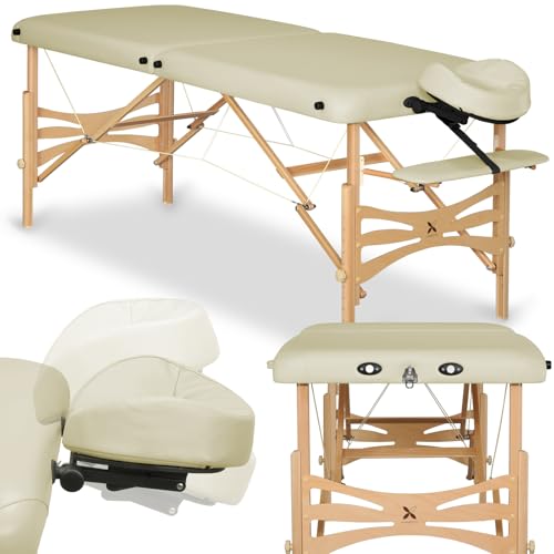 HABYS Panda Massageliege Holz 2 Zonen | Komfortpolsterung 5 cm | Inkl. Kopfstütze & Armablage | Hochwertige Verarbeitung HABYS Panda Massageliege Holz 2 Zonen | Komfortpolsterung 5 cm | Inkl. Kopfstütze & Armablage | Hochwertige Verarbeitung von HABYS