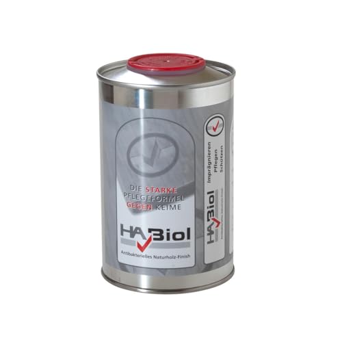 Holzöl Holzpflegeöl HABiol 0,5l Pflegeöl Arbeitsplattenöl Leinöl für Buche Teak Eiche von HABiol