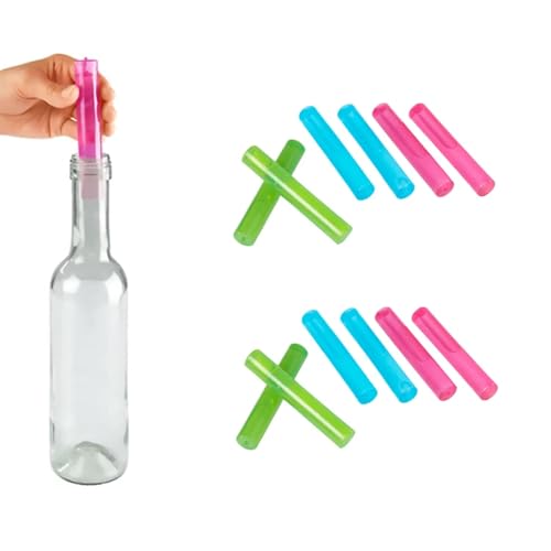 12er Set Kühlakku Stab 12 x 2 cm Wiederverwendbar Eis Sticks Eisstäbe Eissticks Eiswürfel Stabform von HAC24