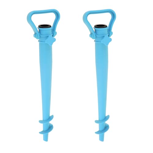 2er Set Universal Sonnenschirmhalter Kunststoff mit Gewinde 43 x 15 x 8 cm Strand Schirmhalter Sonnenschirm Halter von HAC24