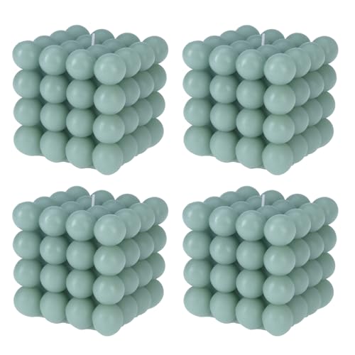 4x Deko Bubble Kerze Grün Groß 10 x 10 cm Bubblekerze 630g Eckig Dekokerze Wachskerze 4x Deko Bubble Kerze Grün Groß 10 x 10 cm Bubblekerze 630g Eckig Dekokerze Wachskerze von HAC24