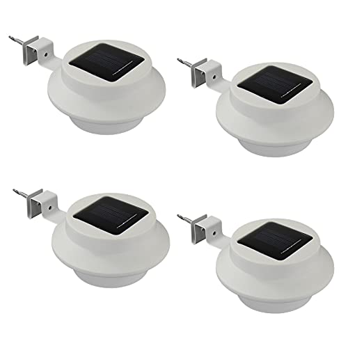 HAC24 4x Solar Dachrinnenleuchte Dachrinnenlampe Dachrinnen Lampe Licht Regenrinne Solarlampe Solarleuchte Beleuchtung Aussenlampe von HAC24