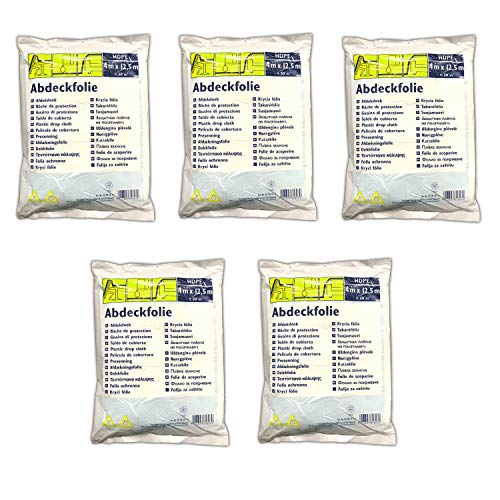 5x Vielzweckplane 4m x 12,5m Transparent Abdeckfolie Allzweckplane Malerfolie Abdeckplane Allzweckfolie Streichen Maler Plane Durchsichtig 5x Vielzweckplane 4m x 12,5m Transparent Abdeckfolie Allzweckplane Malerfolie Abdeckplane Allzweckfolie Streichen Maler Plane Durchsichtig von HAC24