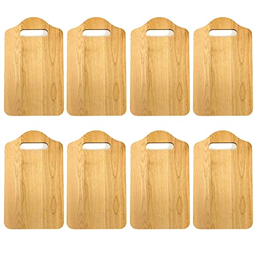 8er Set Schneidebrett aus Naturholz 25x15x1cm Küchenbrett Holz Schneide Brett Servierbrett Brettchen Frühstücksbrett 8er Set Schneidebrett aus Naturholz 25x15x1cm Küchenbrett Holz Schneide Brett Servierbrett Brettchen Frühstücksbrett von HAC24