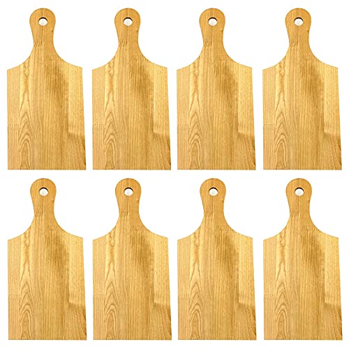 8er Set Schneidebrett aus Naturholz 30x14x1cm Küchenbrett Holz Schneide Brett Servierbrett Brettchen Frühstücksbrett 8er Set Schneidebrett aus Naturholz 30x14x1cm Küchenbrett Holz Schneide Brett Servierbrett Brettchen Frühstücksbrett von HAC24