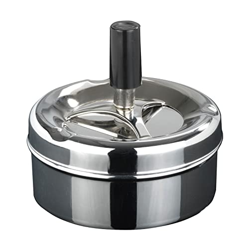 Drehaschenbecher Edelstahl Aschenbecher Windaschenbecher 9 x 5 cm Drehascher Sturmaschenbecher Wind Ascher Drehaschenbecher Edelstahl Aschenbecher Windaschenbecher 9 x 5 cm Drehascher Sturmaschenbecher Wind Ascher von HAC24