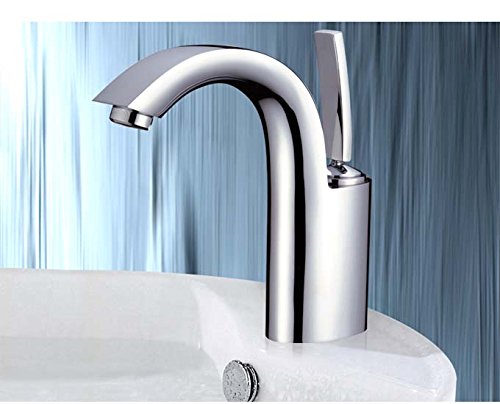 Einhand Wasserhahn Waschbecken Waschtischarmatur Bad Einhandmischer Waschtisch Einhebel Mischbatterie Armatur Chrom von HAC24