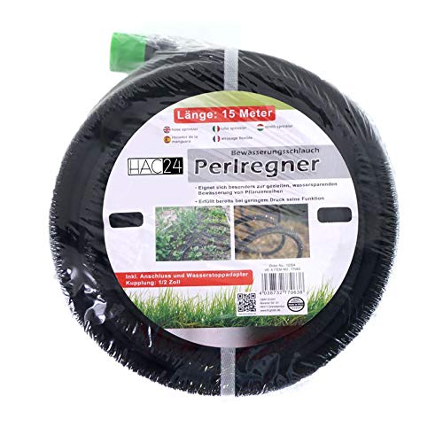 Garten Perlschlauch 15 Meter Bewässerungsschlauch Tropfschlauch mit Löchern Perl Wasserschlauch Schlauch Garten Perlschlauch 15 Meter Bewässerungsschlauch Tropfschlauch mit Löchern Perl Wasserschlauch Schlauch von HAC24