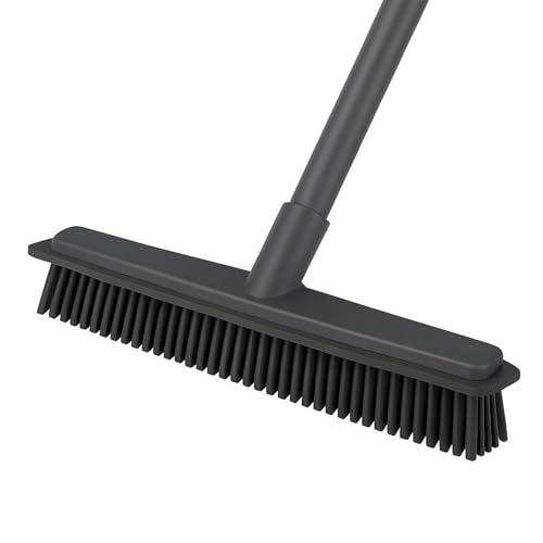 Gummibesen mit Teleskopstiel 86-120 cm Wasser Abzieher Gummi Kehrbesen Stiel Universalbesen von HAC24