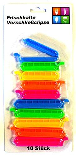 HAC24 10 Stück Frischhalteclips Beutelclips Verschlussclips Beutelverschluss HAC24 10 Stück Frischhalteclips Beutelclips Verschlussclips Beutelverschluss von HAC24