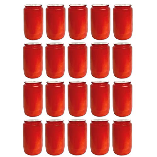 HAC24 20er Set Premium Kompositions Grablicht T3 Rot Grabkerzen Öllichter Friedhofskerzen Grablaterne Kerzen Dauerbrenner HAC24 20er Set Premium Kompositions Grablicht T3 Rot Grabkerzen Öllichter Friedhofskerzen Grablaterne Kerzen Dauerbrenner von HAC24