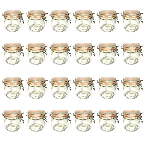 HAC24 24er Set Drahtbügelglas 500ml Einmachglas Einweckglas mit Bügelverschluss Vorratsglas Einmachgläser HAC24 24er Set Drahtbügelglas 500ml Einmachglas Einweckglas mit Bügelverschluss Vorratsglas Einmachgläser von HAC24