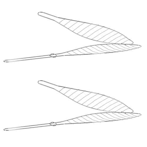 HAC24 2X Edelstahl BBQ Fischbräter 42 x 9 cm Fischgriller Fischzange Fischhalter Fischgitter Fischwender Fisch Mais Grillkorb HAC24 2X Edelstahl BBQ Fischbräter 42 x 9 cm Fischgriller Fischzange Fischhalter Fischgitter Fischwender Fisch Mais Grillkorb von HAC24
