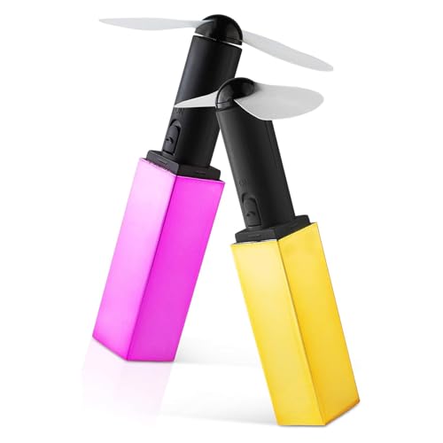 HAC24 2er Set Mini Handventilator Lippenstift Form Batteriebetrieben mit Trageschlaufe Hand Ventilator Taschenventilator HAC24 2er Set Mini Handventilator Lippenstift Form Batteriebetrieben mit Trageschlaufe Hand Ventilator Taschenventilator von HAC24