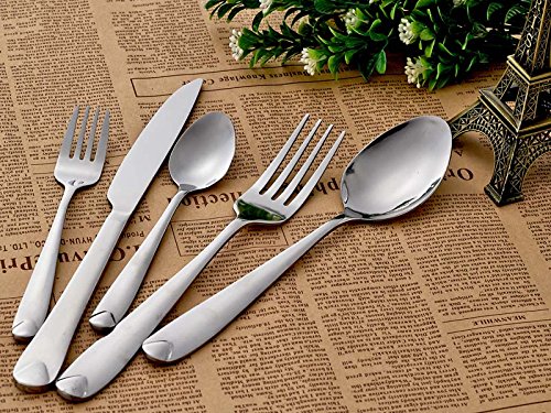 HAC24 Dreams Edelstahl Design Besteck Set, 30-teilig Essbesteck Besteckset Tafelbesteck 6 Personen von HAC24