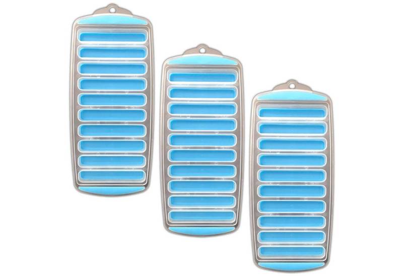 HAC24 Eiswürfelform Stickeiswürfel Form Silikon Eiswürfelbehälter Eiswürfelform, (Set 3-tlg), für je 10 Eisstäbe von HAC24