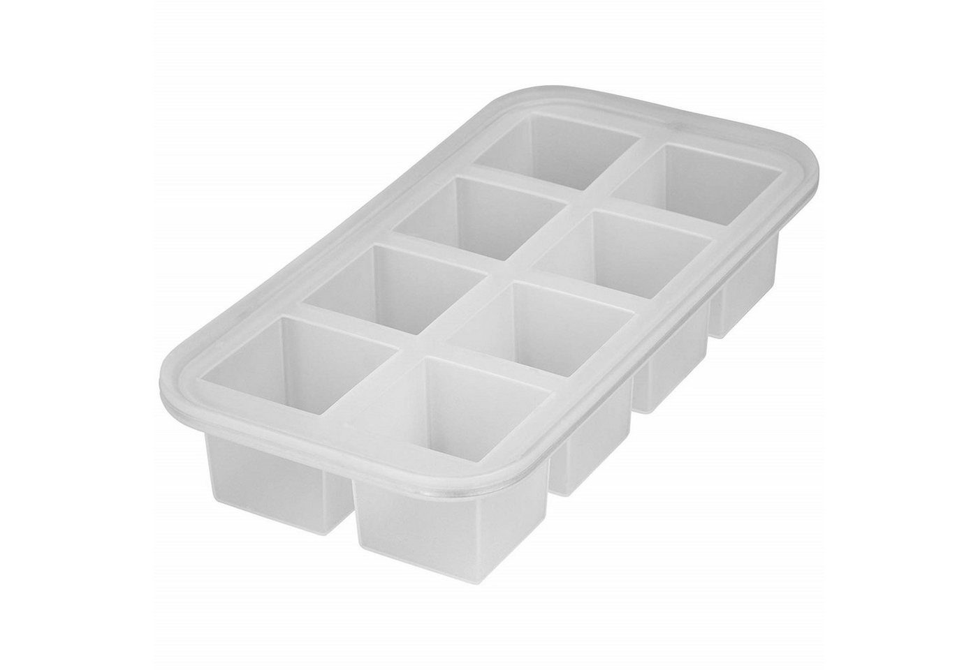 HAC24 Eiswürfelform XXL Eiswürfelbereiter Silikonform Eiswürfelbehälter Riesenwürfel, (1-tlg), Silikon Eiswürfel 5 x 5 cm von HAC24